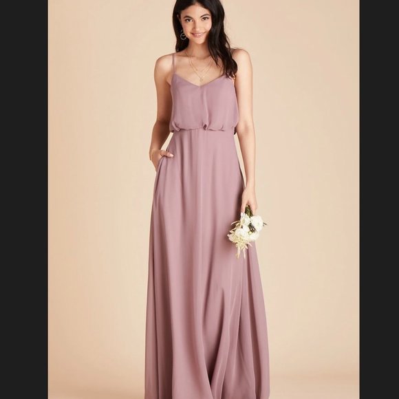 Birdy Grey Gwennie Bridesmaid Dress - Dark Mauve - Picture 6 of 7